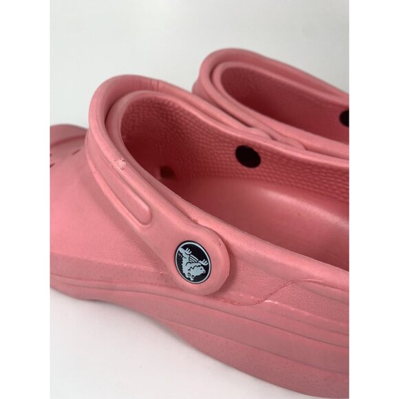 Pink Crocs Comfort Rubber Clogs Water unisex Shoes Women size 12-14 Men 10-11 - Picture 4 of 10